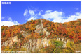 層雲峡柱状節理紅葉ミニ写真