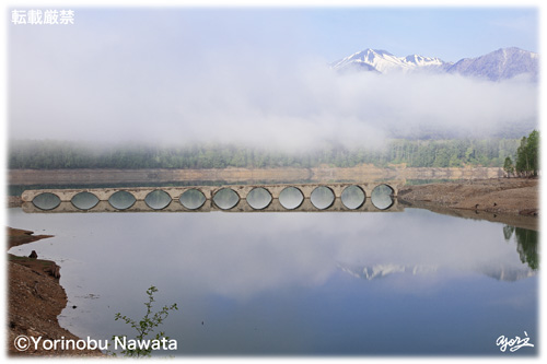 「タウシュベツ川橋梁」写真・転載厳禁・プロ写真家なわたよりのぶ