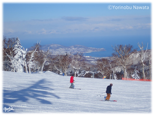 札幌国際スキー場から小樽眺望／写真転載厳禁・プロ写真家なわたよりのぶ