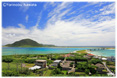 野甫大橋と伊平屋島・阿波岳ミニ写真