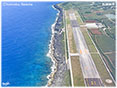 北大東空港滑走路・航空写真ミニ写真