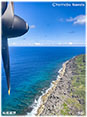 南大東島西海岸・航空写真ミニ写真