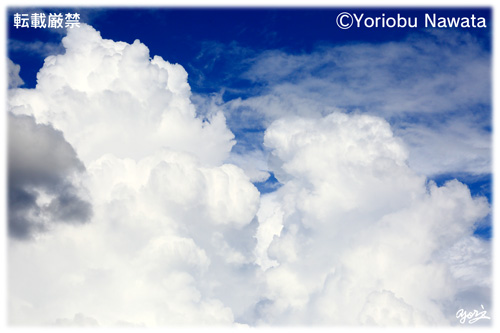双頭の積乱雲／写真転載厳禁・プロ写真家なわたよりのぶ