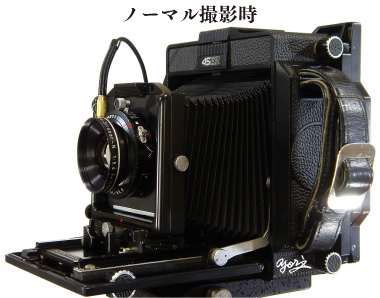 ノーマル撮影時大判カメラ見本／転載厳禁・プロ写真家なわたよりのぶ